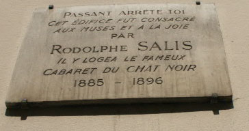 plaque sur la porte du 12 rue Victor Massé