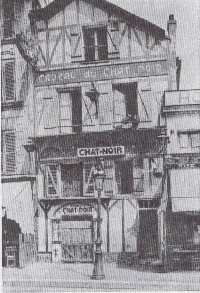 Chat Noir rue Victor Massé  vers 1885