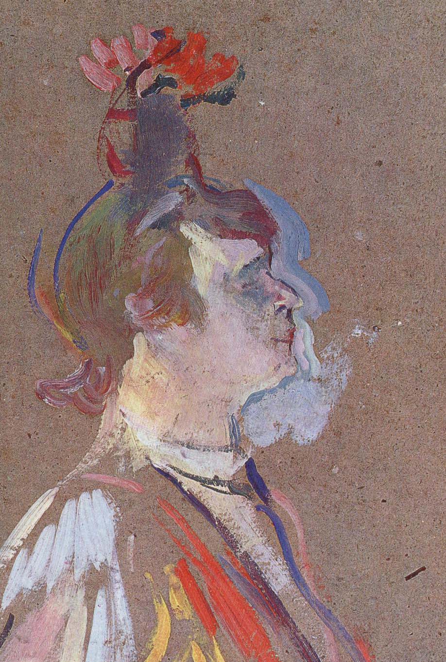 La Goulue dessin au fusain