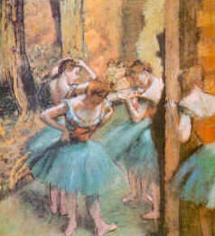 danseuses (rose & vert)